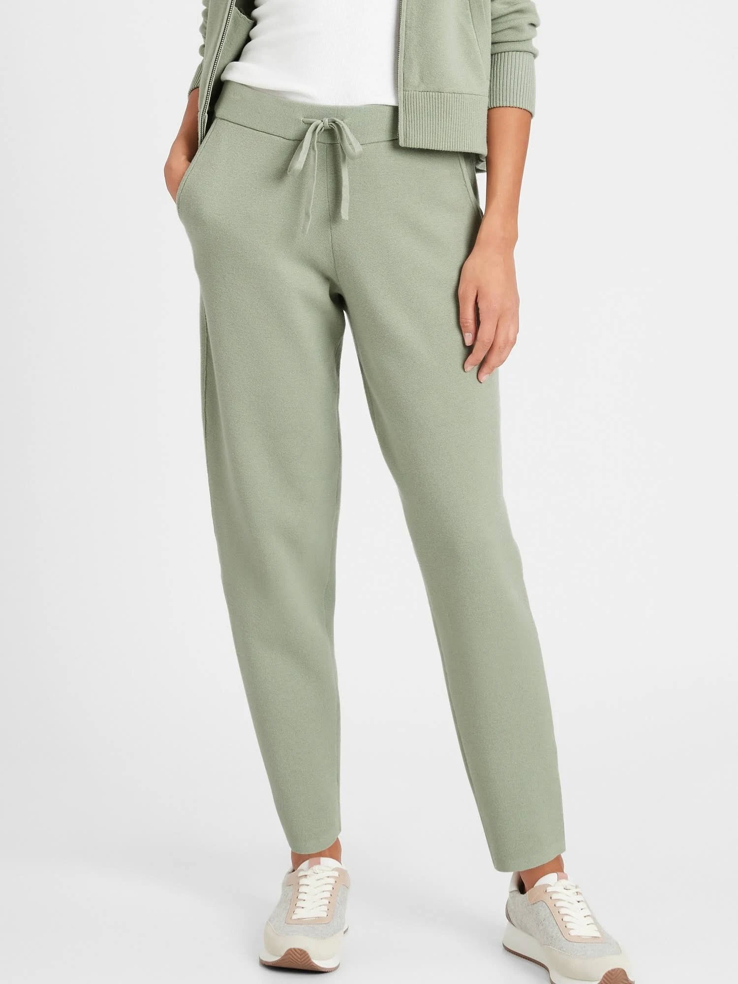 Banana Republic Women's Sweater Jogger Sage Green Size S