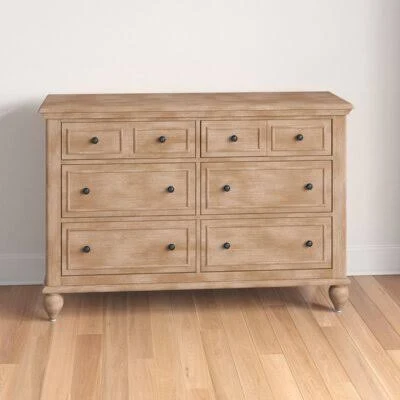 William 6 Drawer Double Dresser