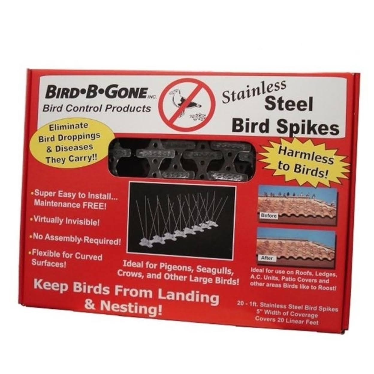 Bird B Gone MM2001-5/20 5in - 20ft. Stainless Steel Bird Spikes
