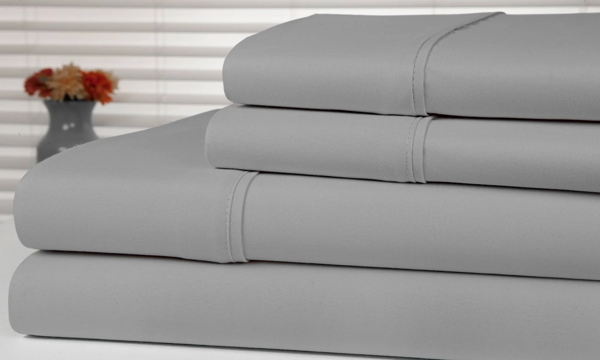 Bamboo Comfort Bamboo Blend Luxury Sheet Set (4pc) King Silver Single Grey