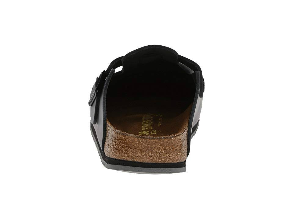 Birkenstock Unisex Boston Super Grip Black Clog - 38 Reg