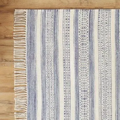 Bungalow Rose Nampa Slate Rug, Size: Runner 2&6 inch x 8&, Blue