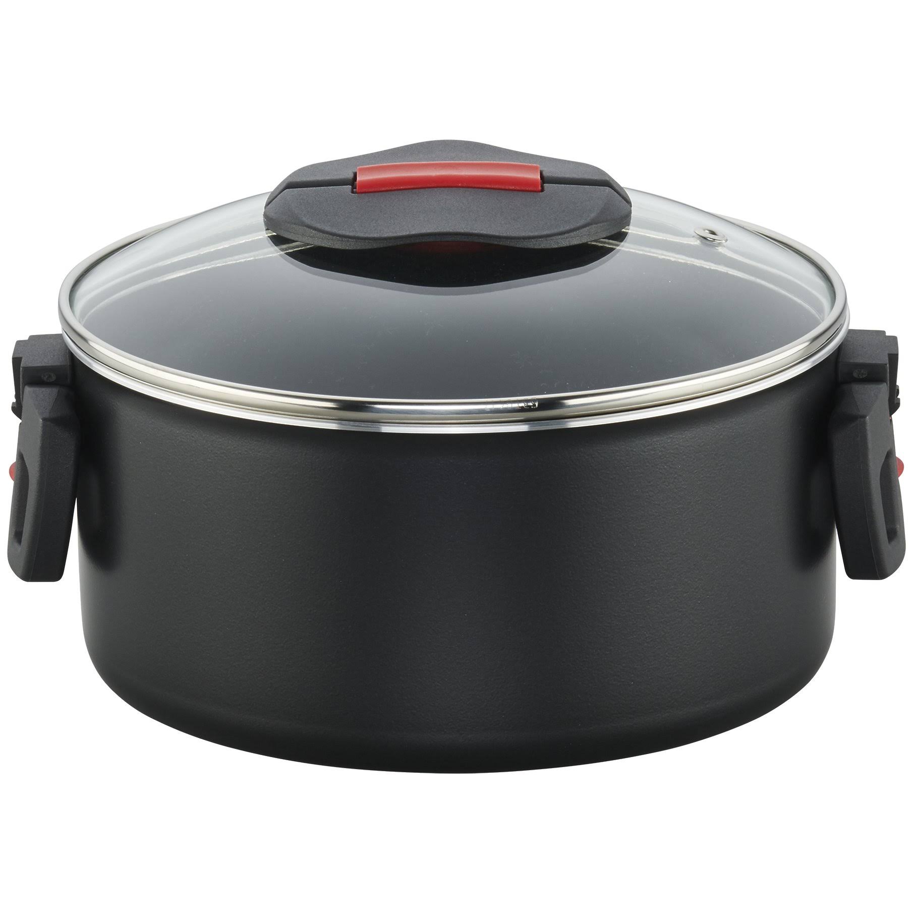 Ballarini Click & Cook Nonstick Dutch Oven w/Lid - Black - 5.75-qt