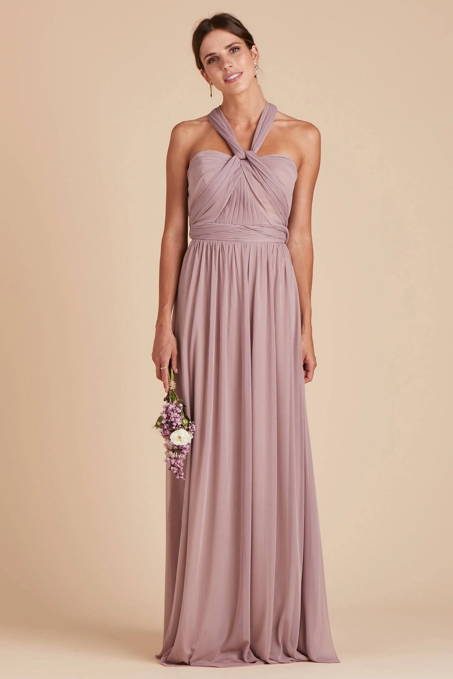 Birdy Grey Chicky Convertible Bridesmaid Dress in Mauve Xs / Mauve