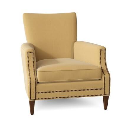 Carlitos 32x22 Wide Down Cushion Armchair Body Fabric: Bayou Sunshine