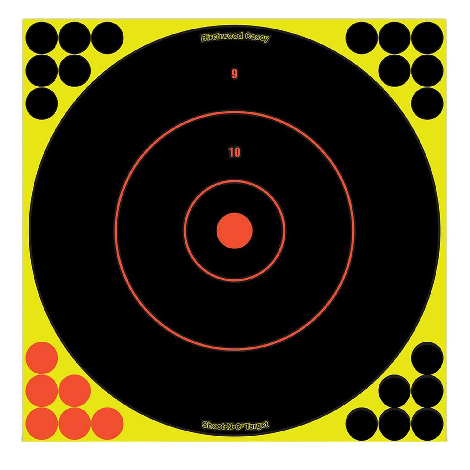 Birchwood Shoot N C 12 inch Bull&s-eye Target, 100 Targets