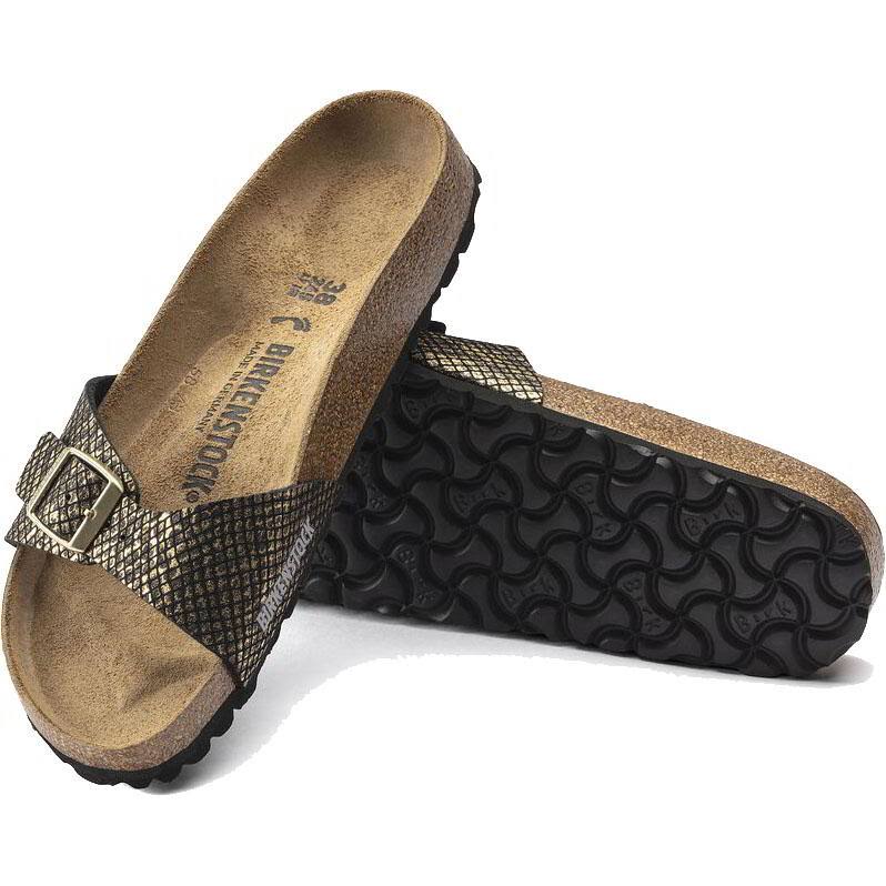 Birkenstock Madrid 1018456 Ladies One Strap Sandals Shiny Python