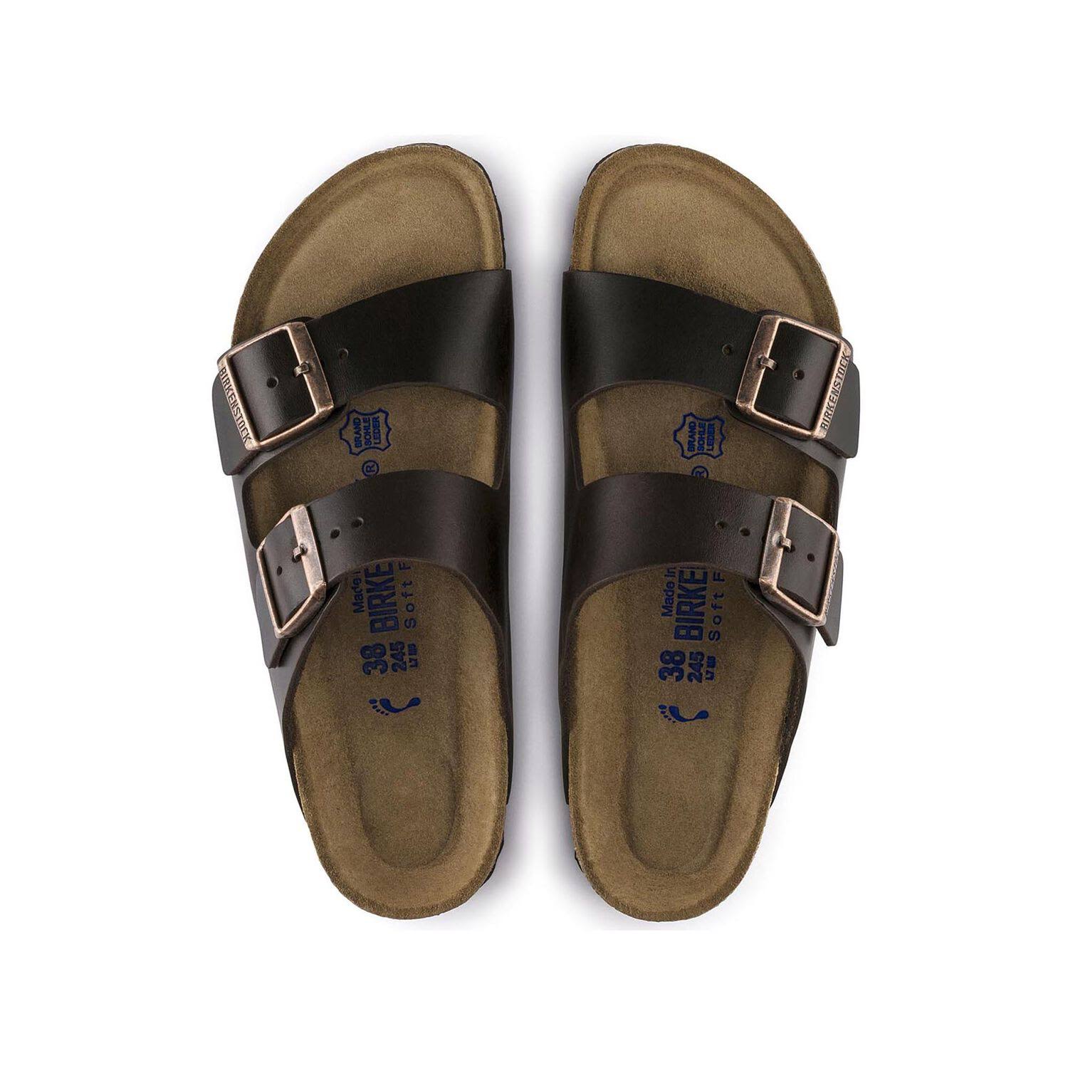 Birkenstock Arizona Soft Footbed - Leather Black Amalfi / 36 / Narrow