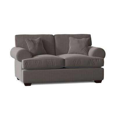 Workington 67x22 Rolled Arm Loveseat Body Fabric: Zula Charcoal