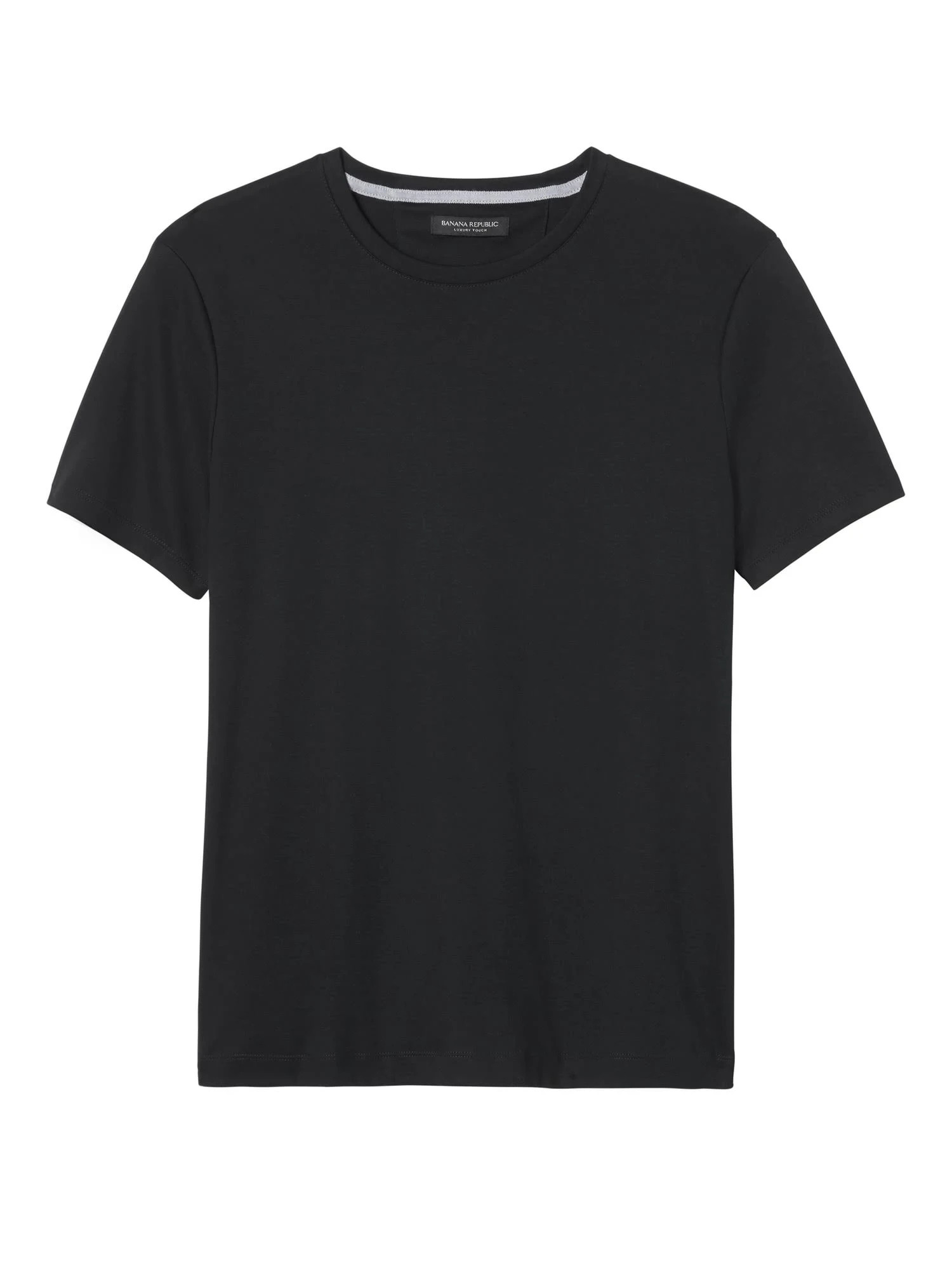 Banana Republic Men's Luxury-Touch Crew-Neck T-Shirt Black Size Xxs