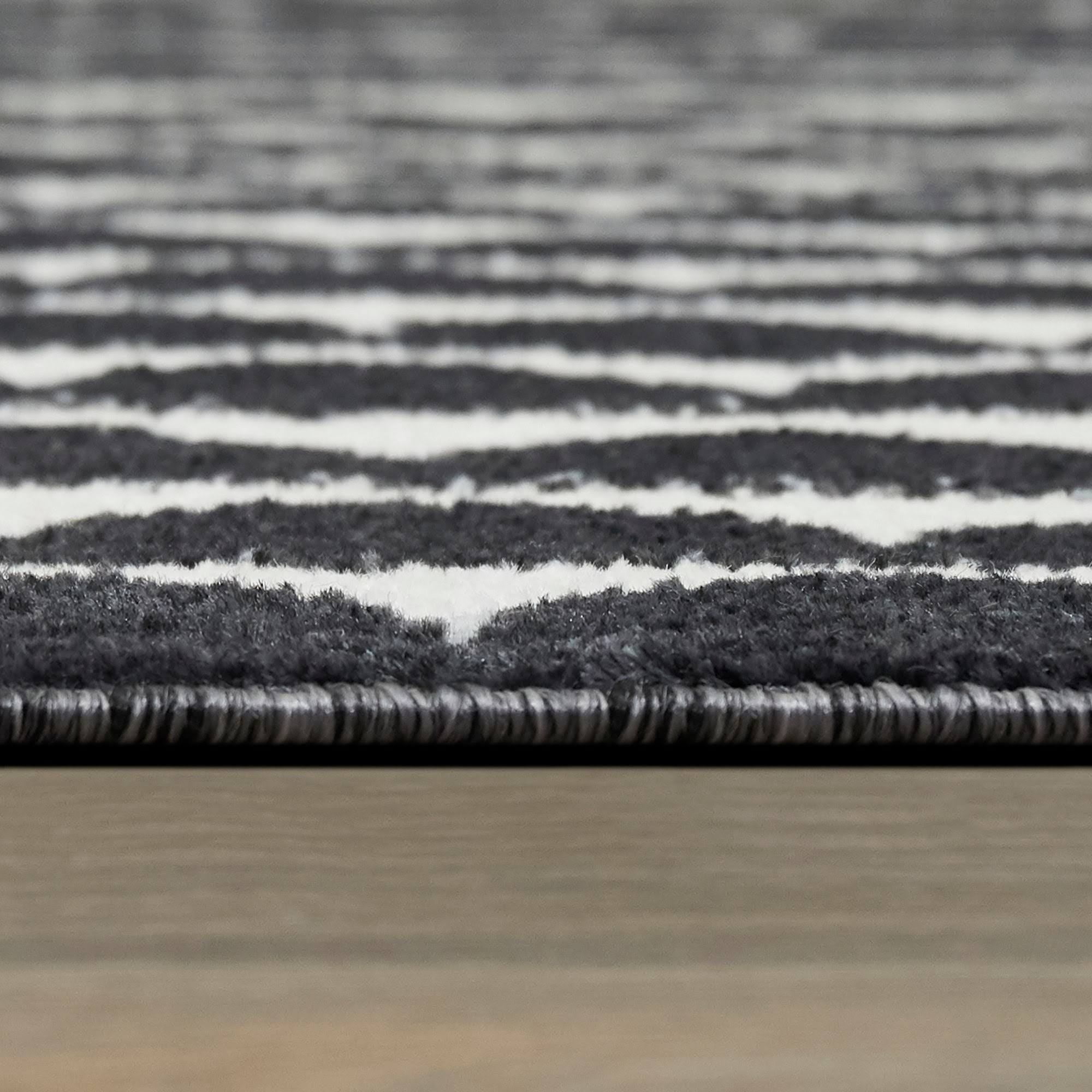 Palmer Modern Scale Area Rug - Rectangle 5&3x22 x 7& - Pink