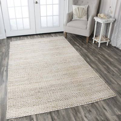 Highland Dunes Lorie Hand-Woven Sand Area Rug Size: Rectangle 5& x 8&