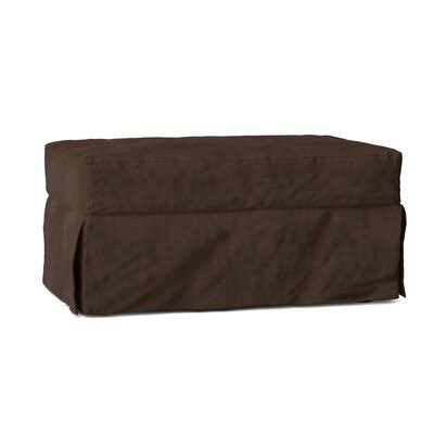 Birch Lane Fairchild 44x22 Rectangle Standard Ottoman Body Fabric: Microsuede Chocolate