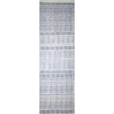 Bungalow Rose Blairsville Handwoven Cotton Gray Area Rug, Size: Runner 2&6 inch x 8&