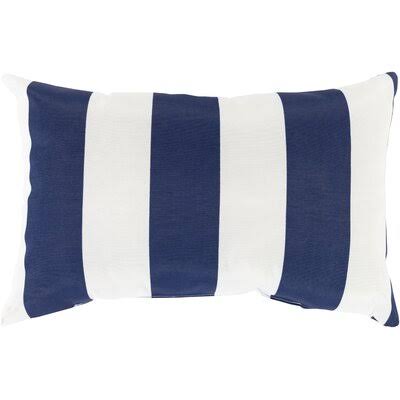 Vaughn Outdoor Rectangular Pillow Cover Color: Navy/White