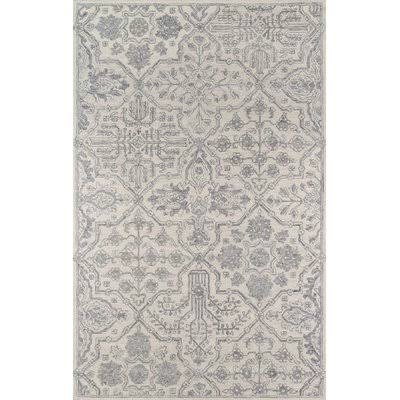 Leith Handmade Tufted Wool Gray Rug Rug Size: Rectangle 7&6x22 x 9&6x22