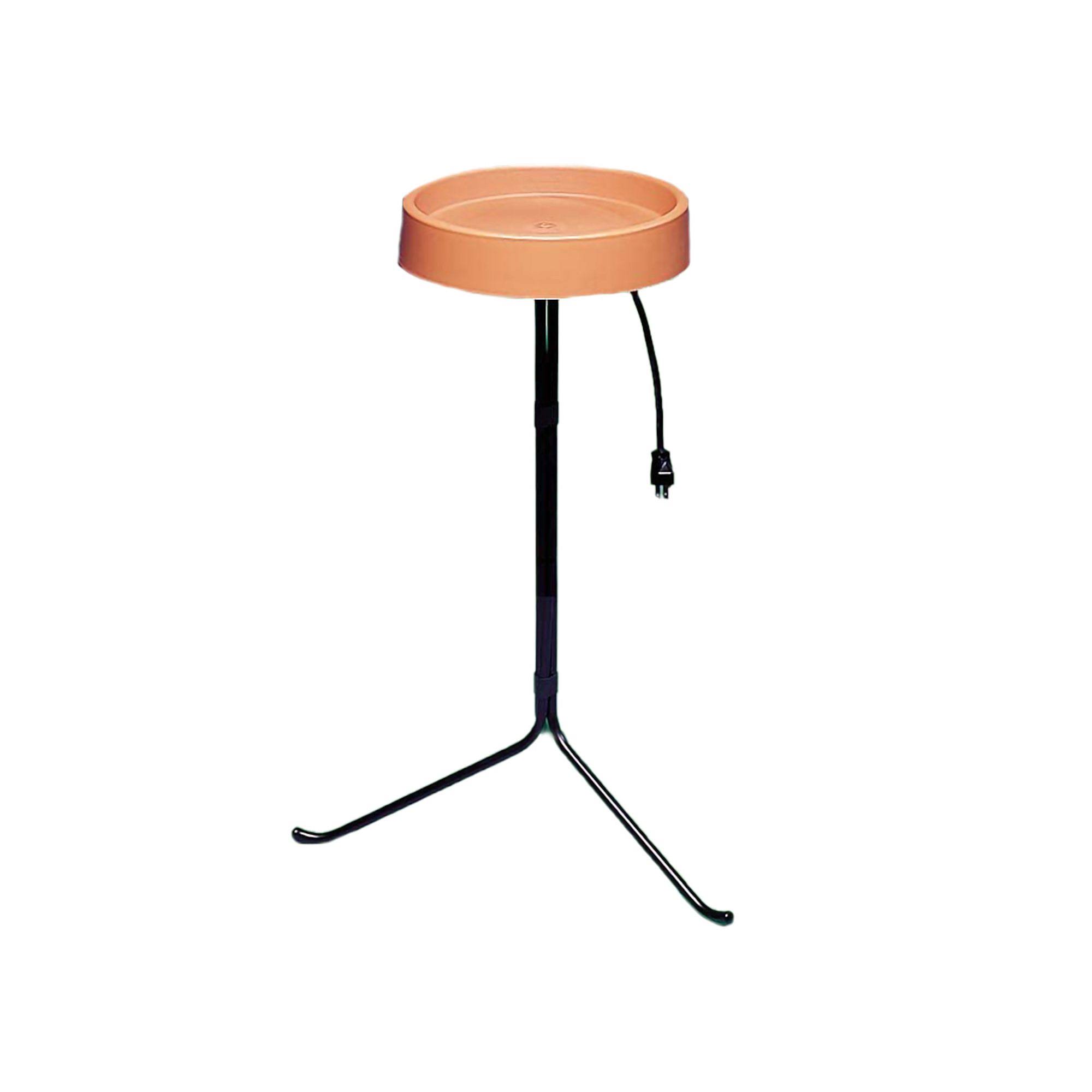 12-Inch Heated Bird Bath with Metal Stand