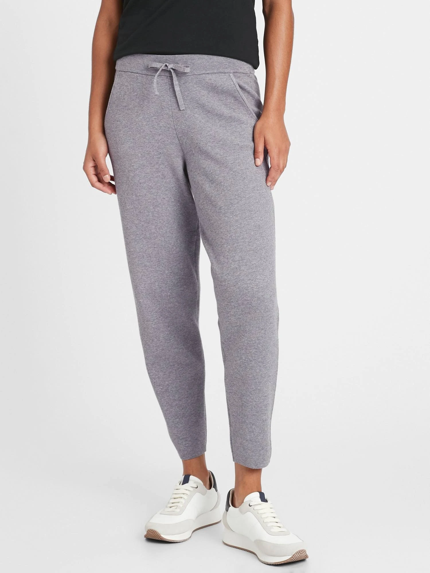 Banana Republic Women's Sweater Jogger Heather Gray Size XXL