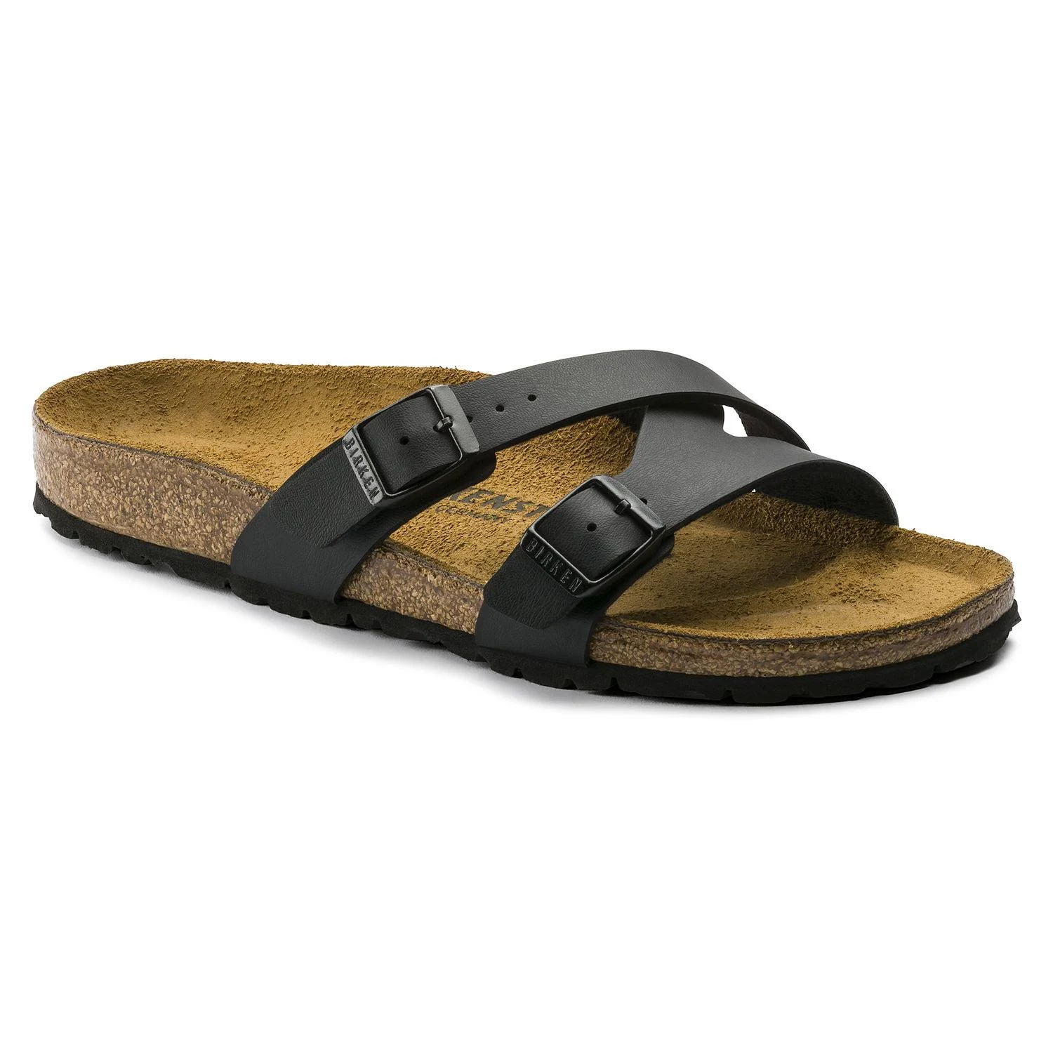 Birkenstock Women's Yao Slide - 42 Narrow - Black Birko-Flor