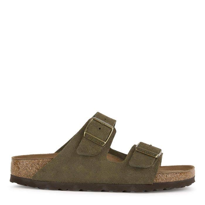 Birkenstock - Kids - Shoes - Sandals with platform soles - Arizona Suede Leather