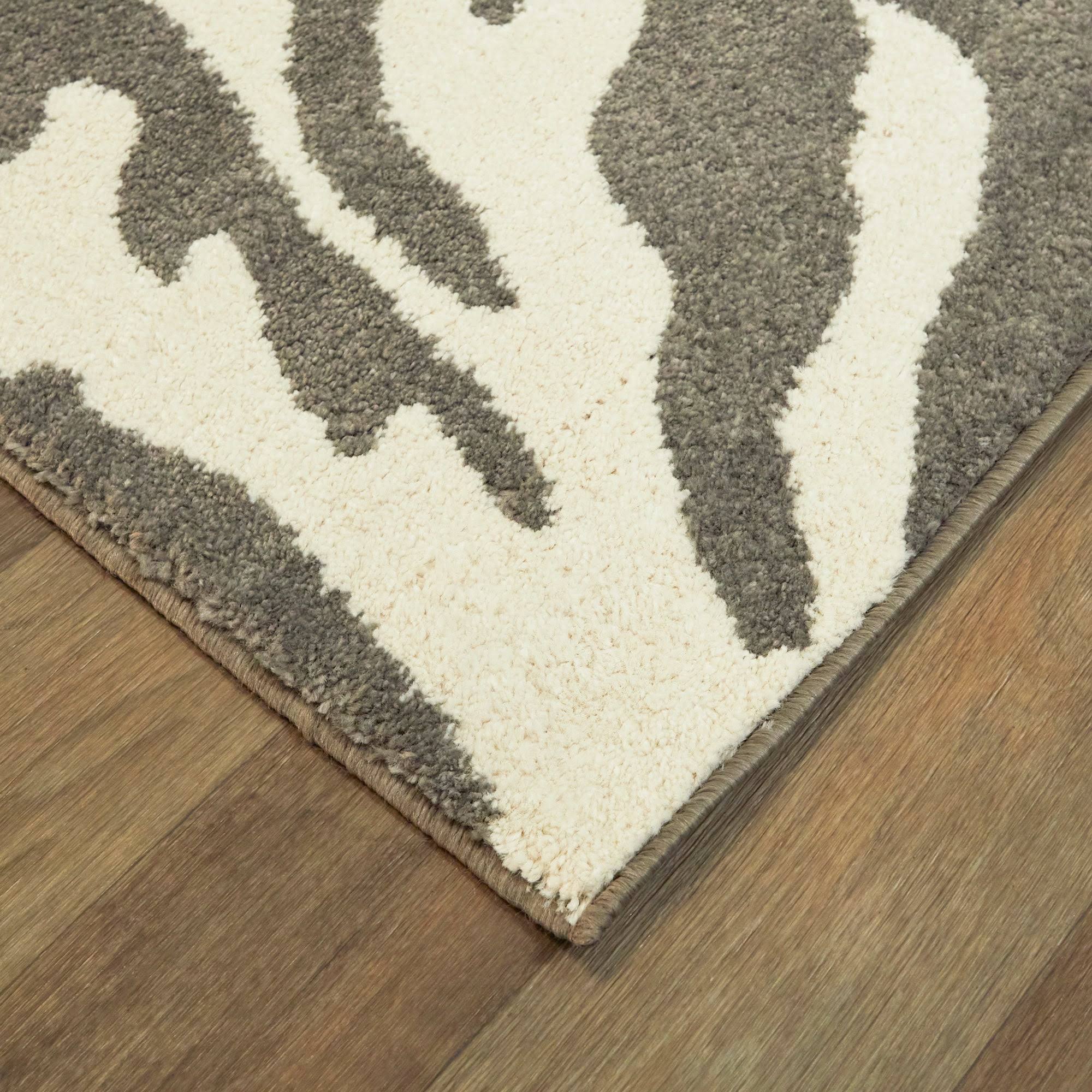 BALTA Caswell Grey 8 ft. x 10 ft. Coastal Coral Area Rug