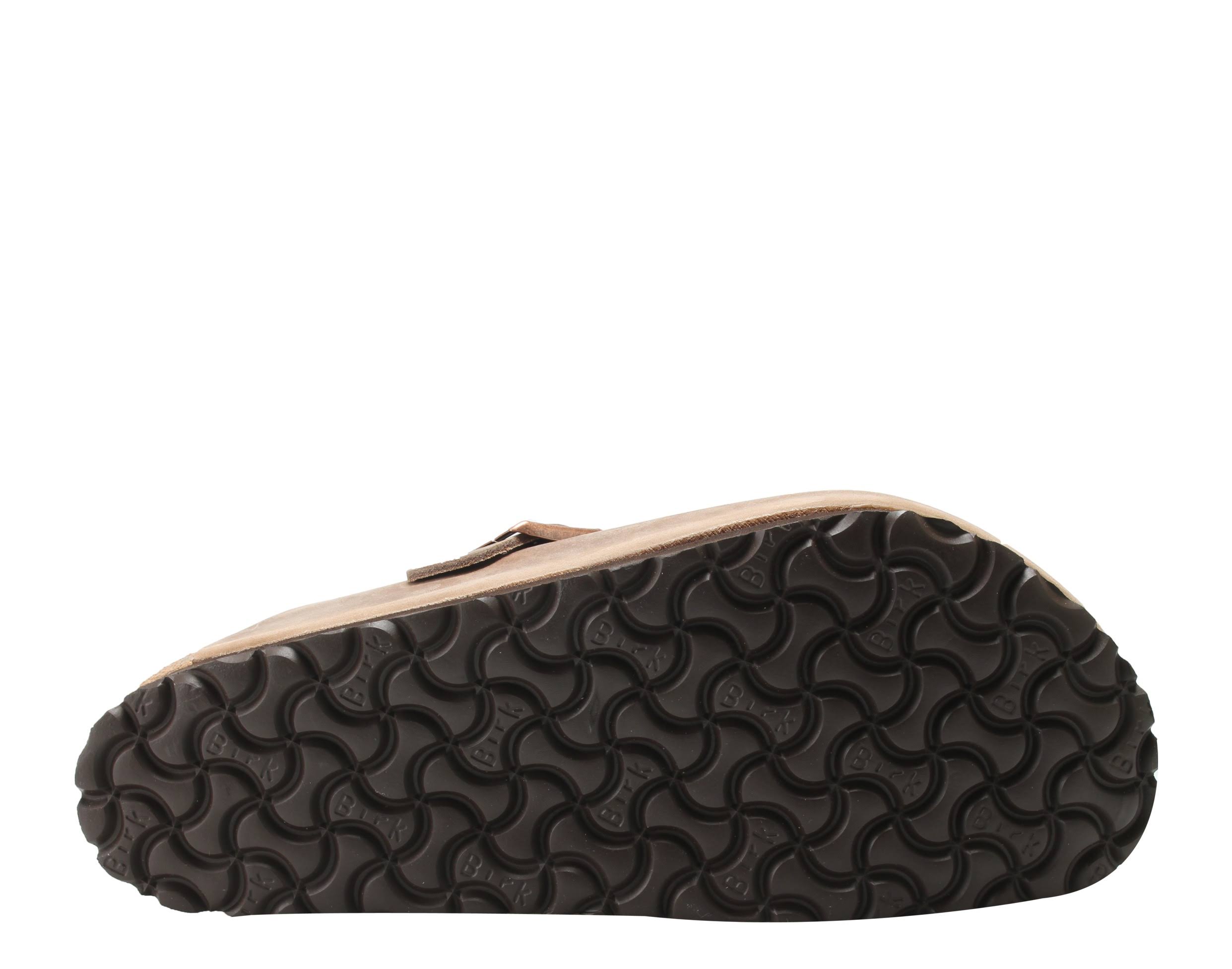 Birkenstock Boston Oiled Leather Tobacco Brown Clogs
