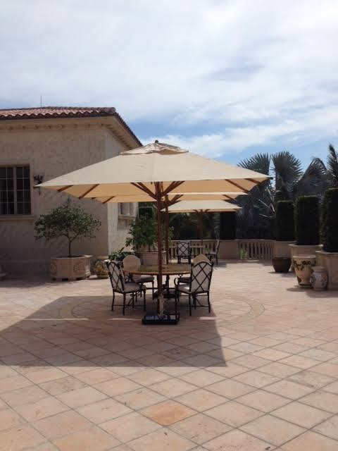Bambrella Levante Square Bamboo Outdoor Umbrella