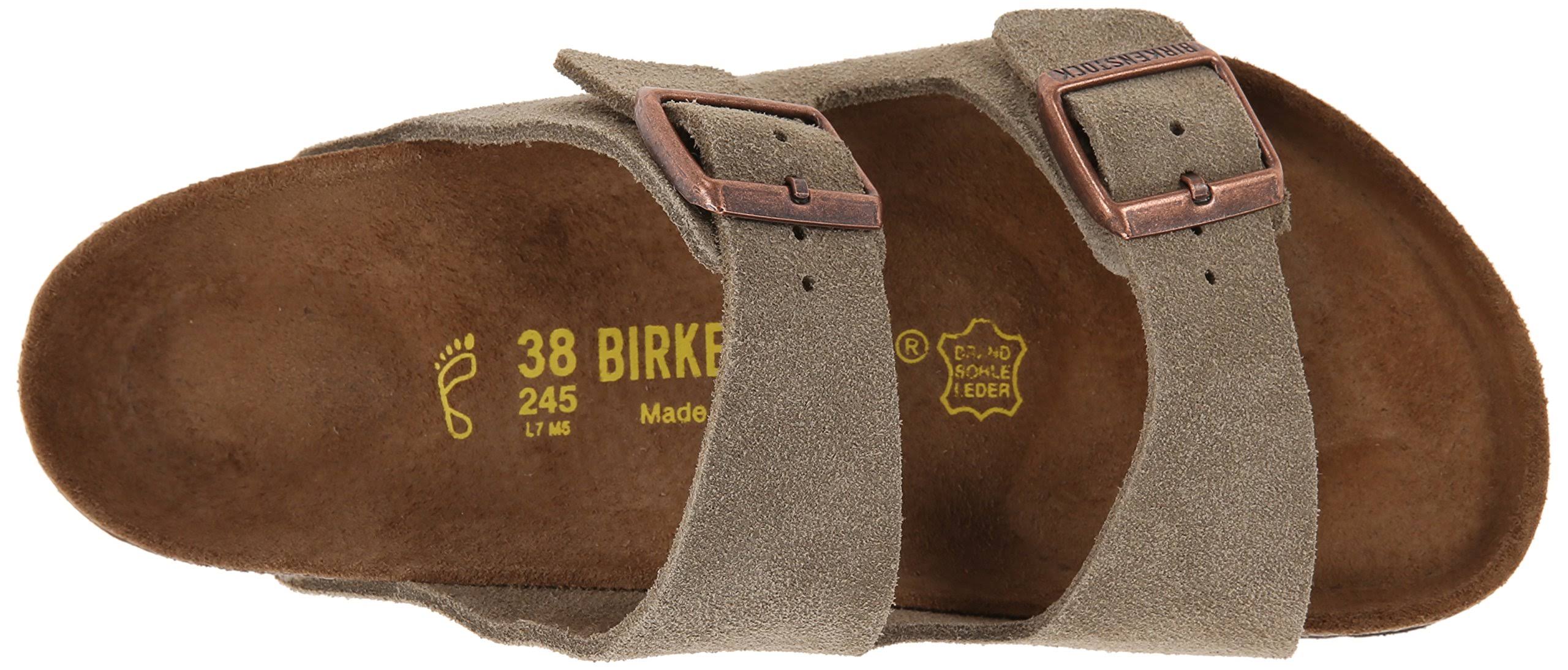 Birkenstock Womens Arizona Leather Open Toe Casual Slide Sandals