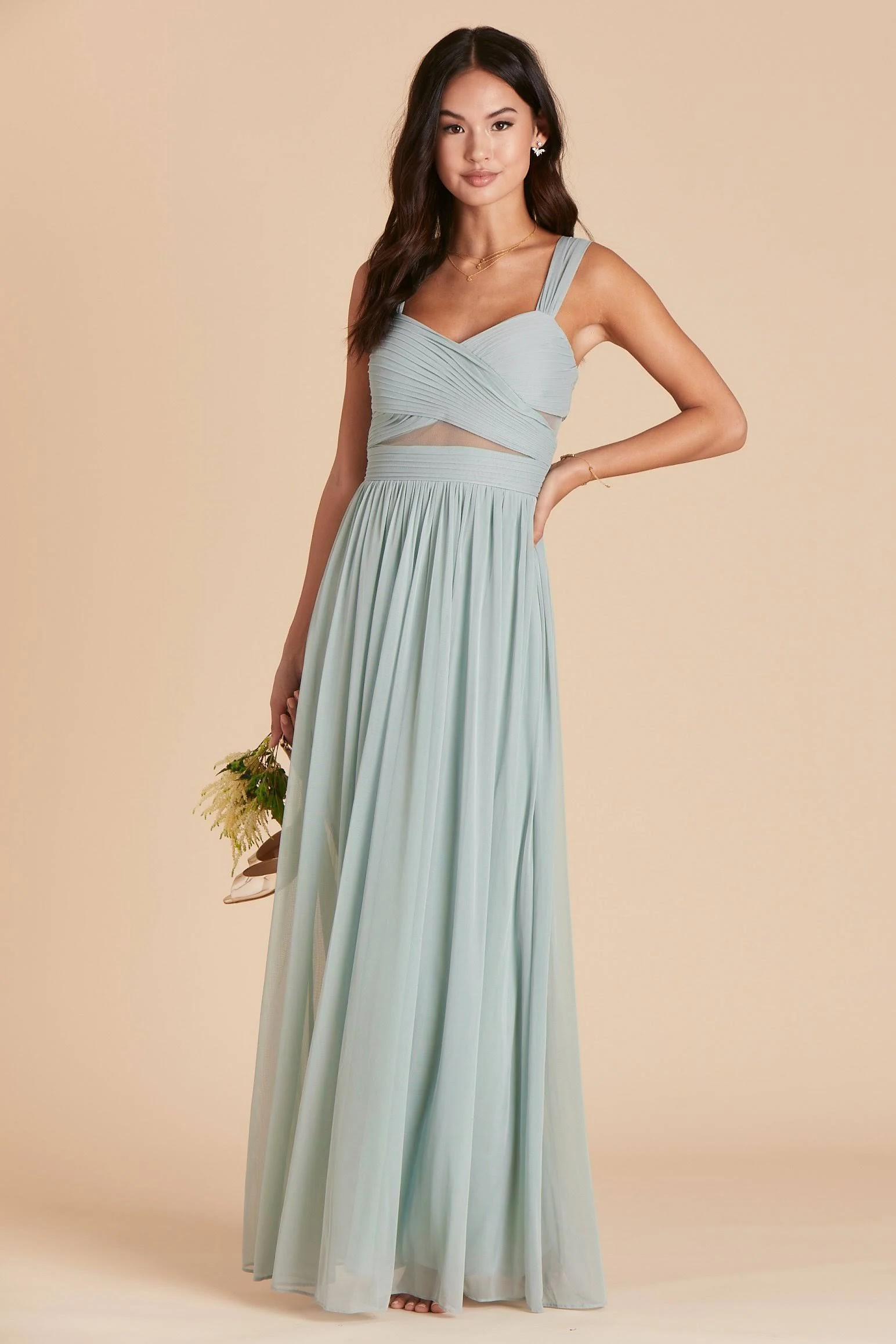 Birdy Grey Elsye Bridesmaid Dress in Sage XL / Sage