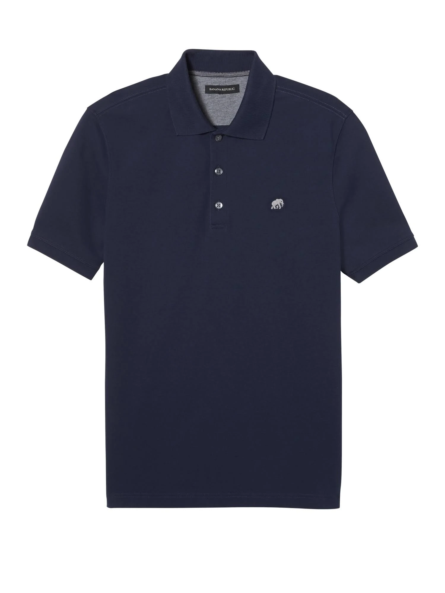 Banana Republic Men's Signature Pique Polo Shirt Navy Blue Size S