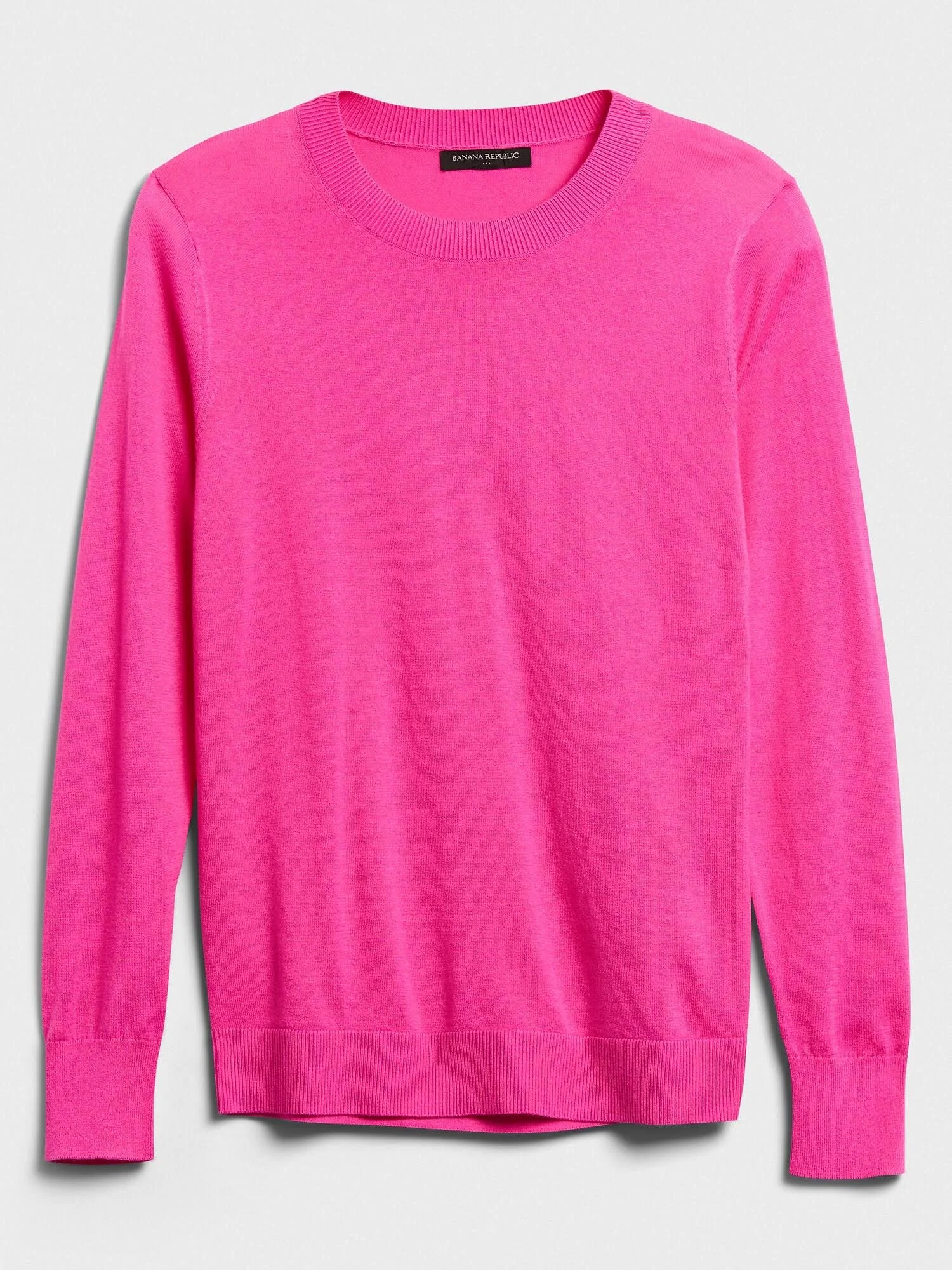 Women's Washable Forever Crew-Neck Sweater Pink