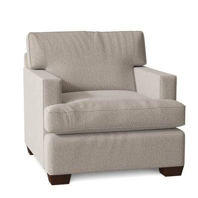 Anastagio 36x22 Wide Armchair Birch Lane Body Fabric: Sustain Dursky Linen
