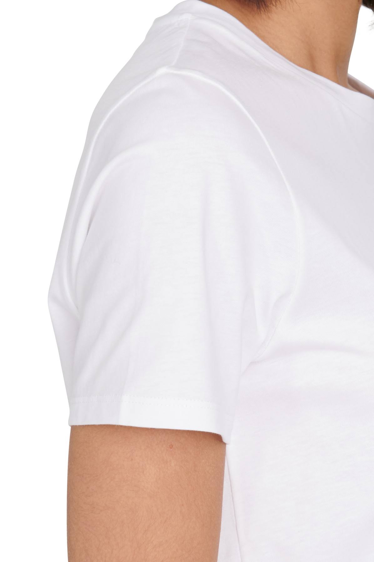 Balmain T-Shirt with Logo Print M White,Pink Cotton