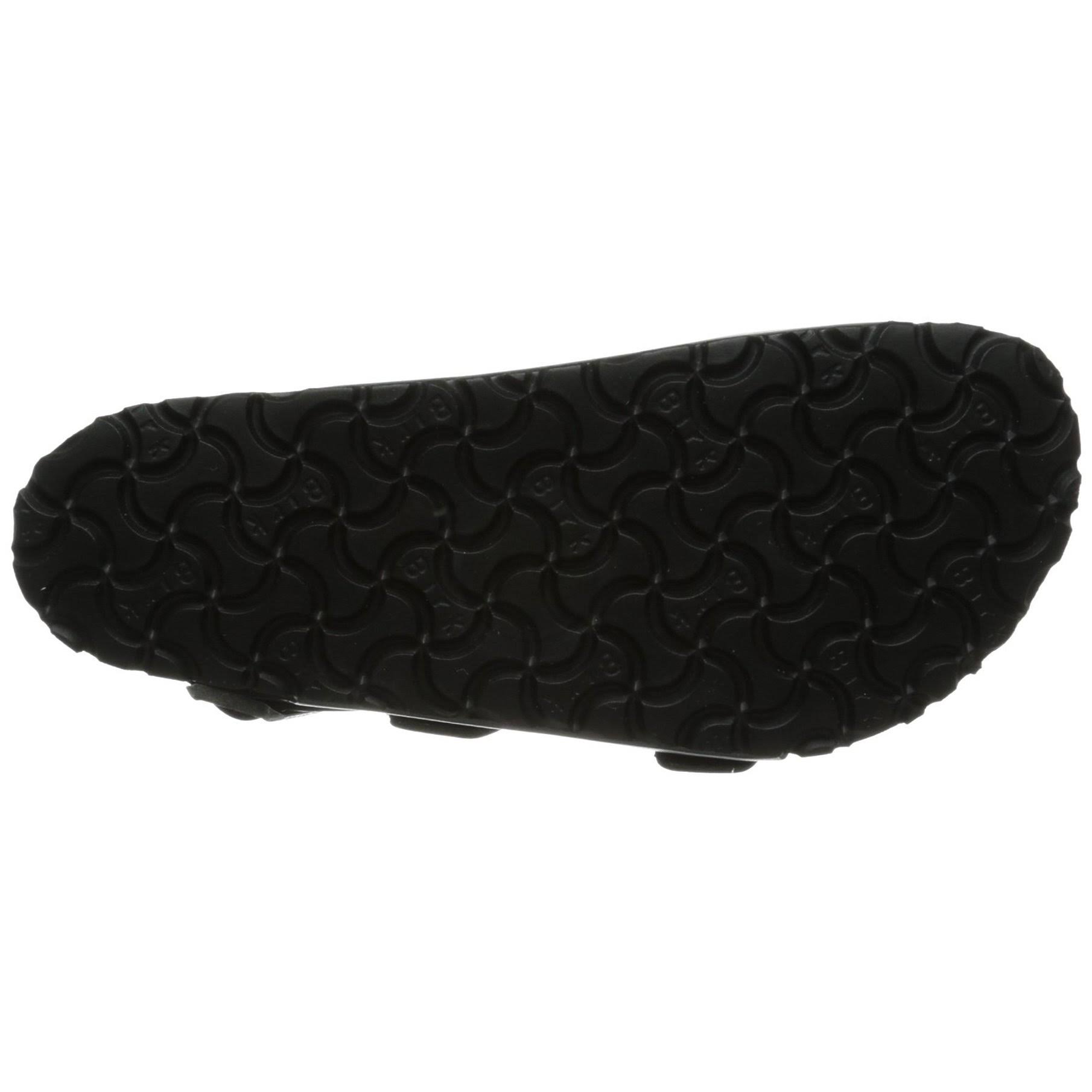 Birkenstock Milano Soft Footbed Sandal - 37 - Black Amalfi Leather