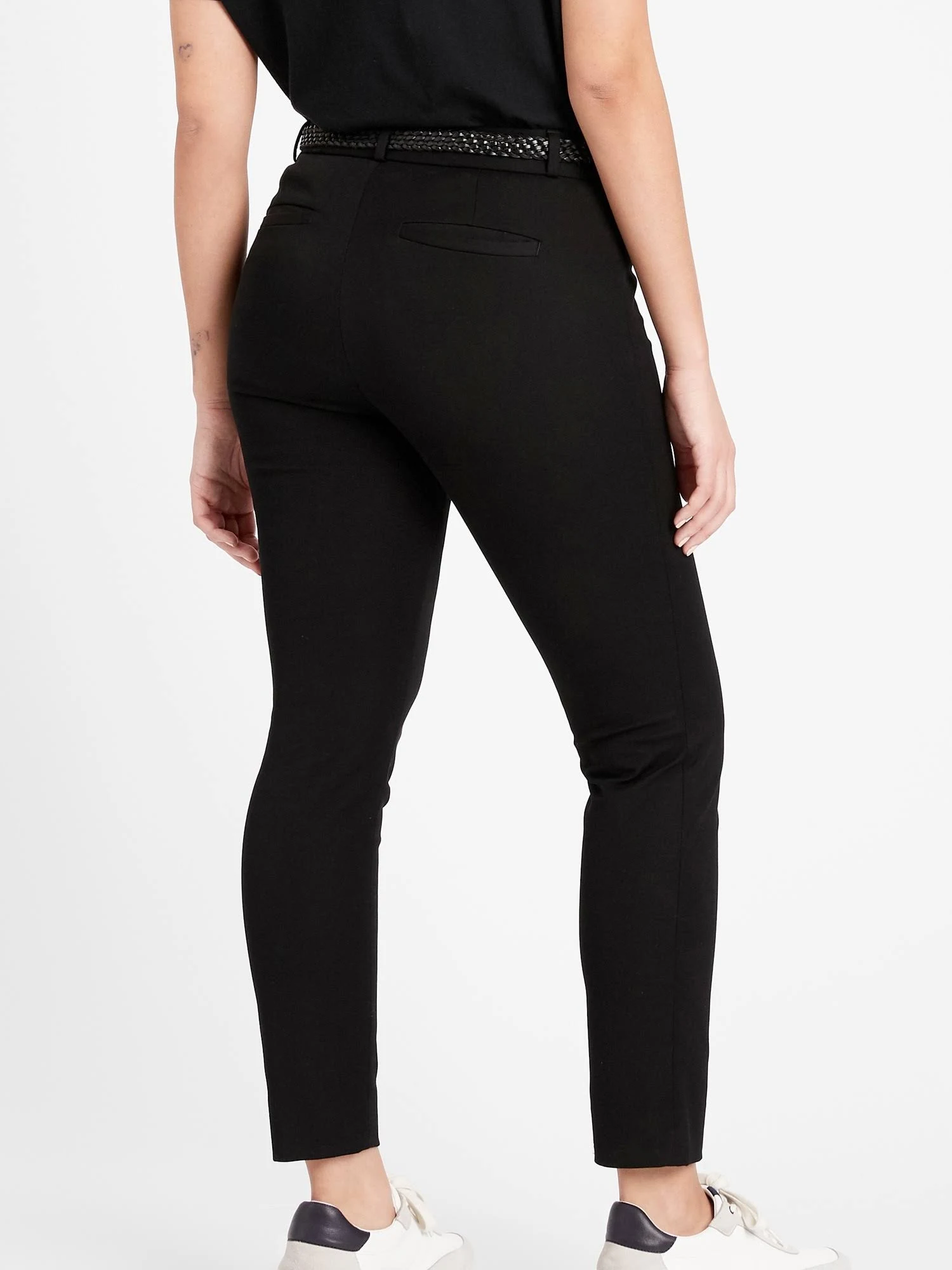 Banana Republic Women's Curvy Mid-Rise Skinny Sloan Pant Black Size 2 Long