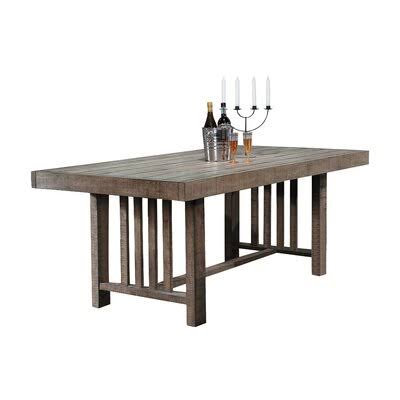 Union Rustic Huang Solid Wood Dining Table, Brown