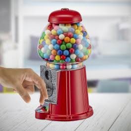 Retro Coin Operated Gumball Machine Sweet Dispenser Money Box Bank