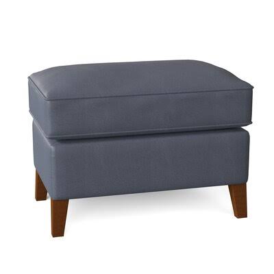 Foster 27x22 Leather Rectangle Standard Ottoman AllModern Custom Upholstery Body Fabric: Durango Marine