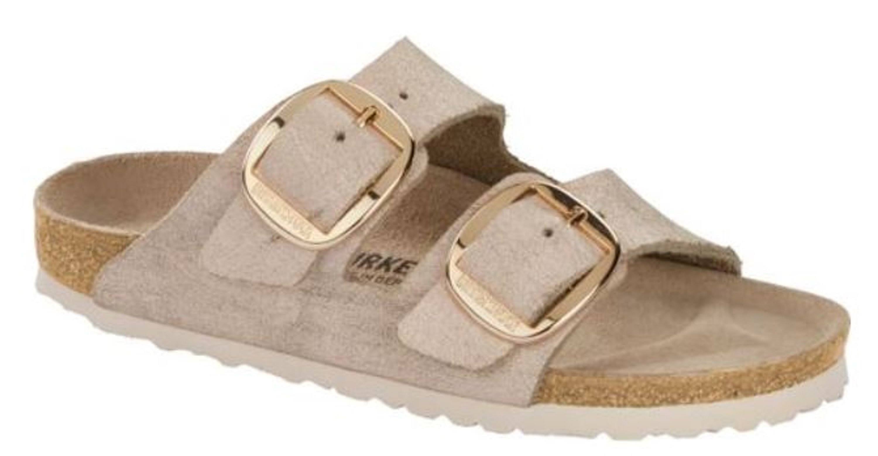 Birkenstock Siena Big Buckle Washes Metallic Rose Gold Leather Mules S