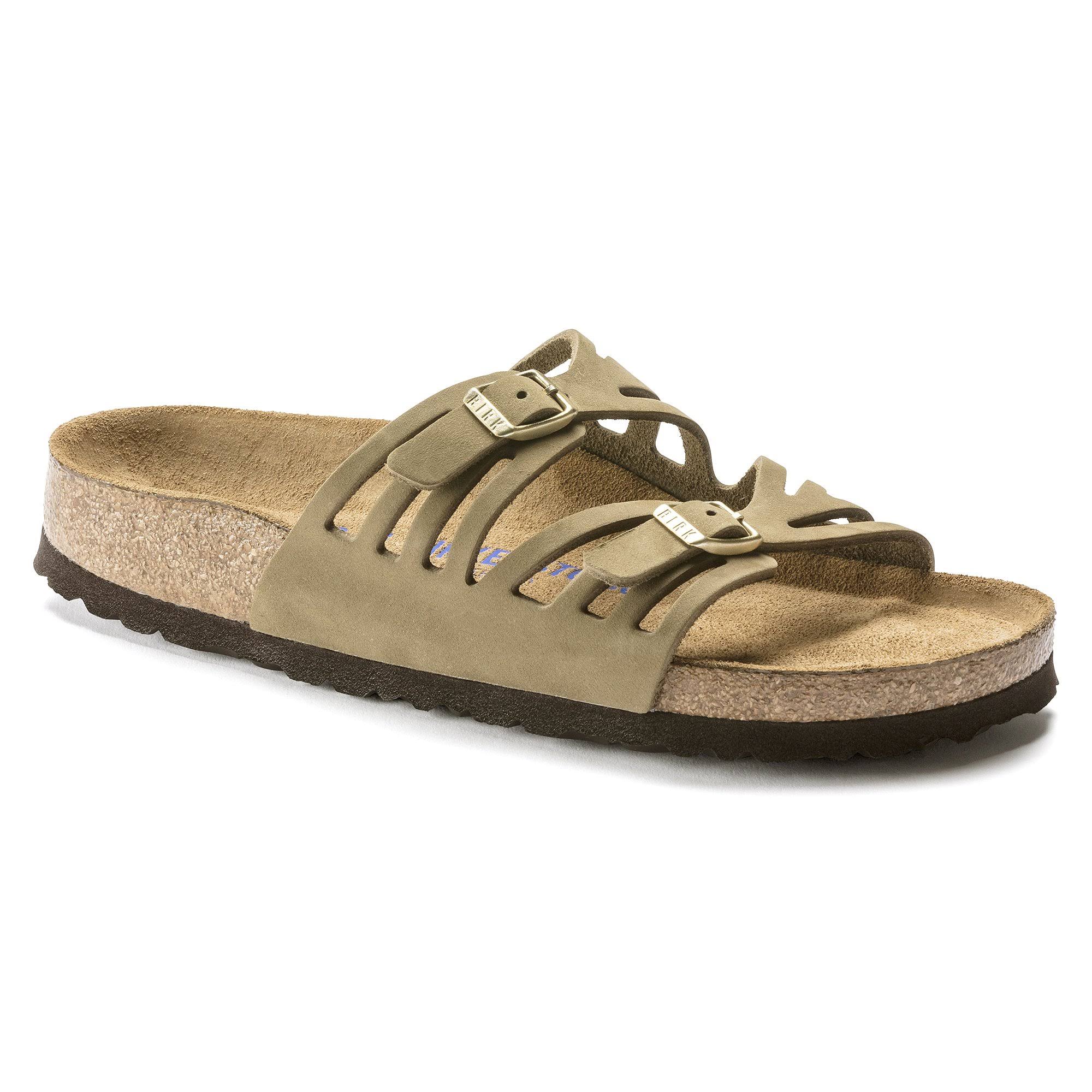 Birkenstock Women's Granada Soft Footbed Nubuck Suede Sandals - 11M
