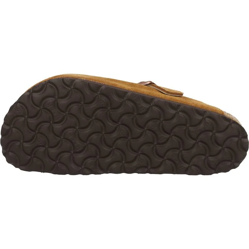 Birkenstock Boston Shearling Suede Leather Clogs - Mink