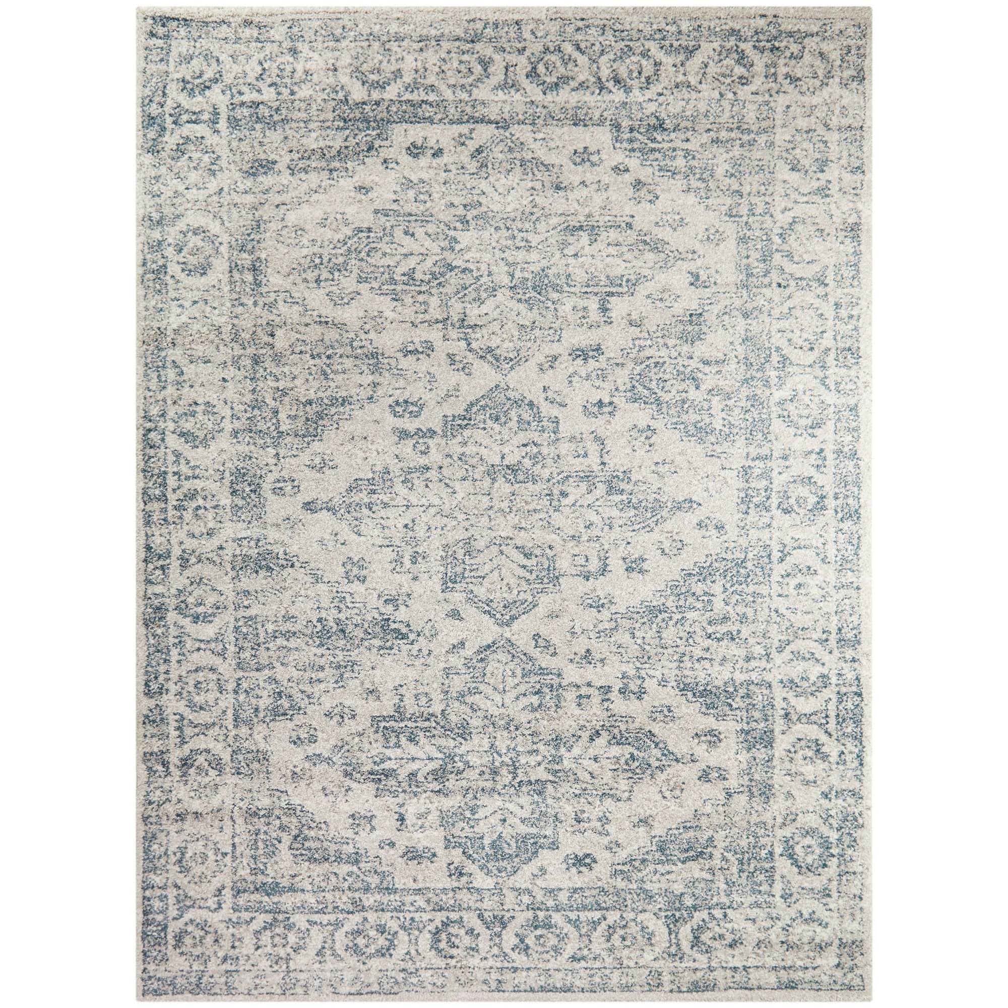 BALTA Pascale Grey 5 ft. x 7 ft. Distressed Oriental Area Rug
