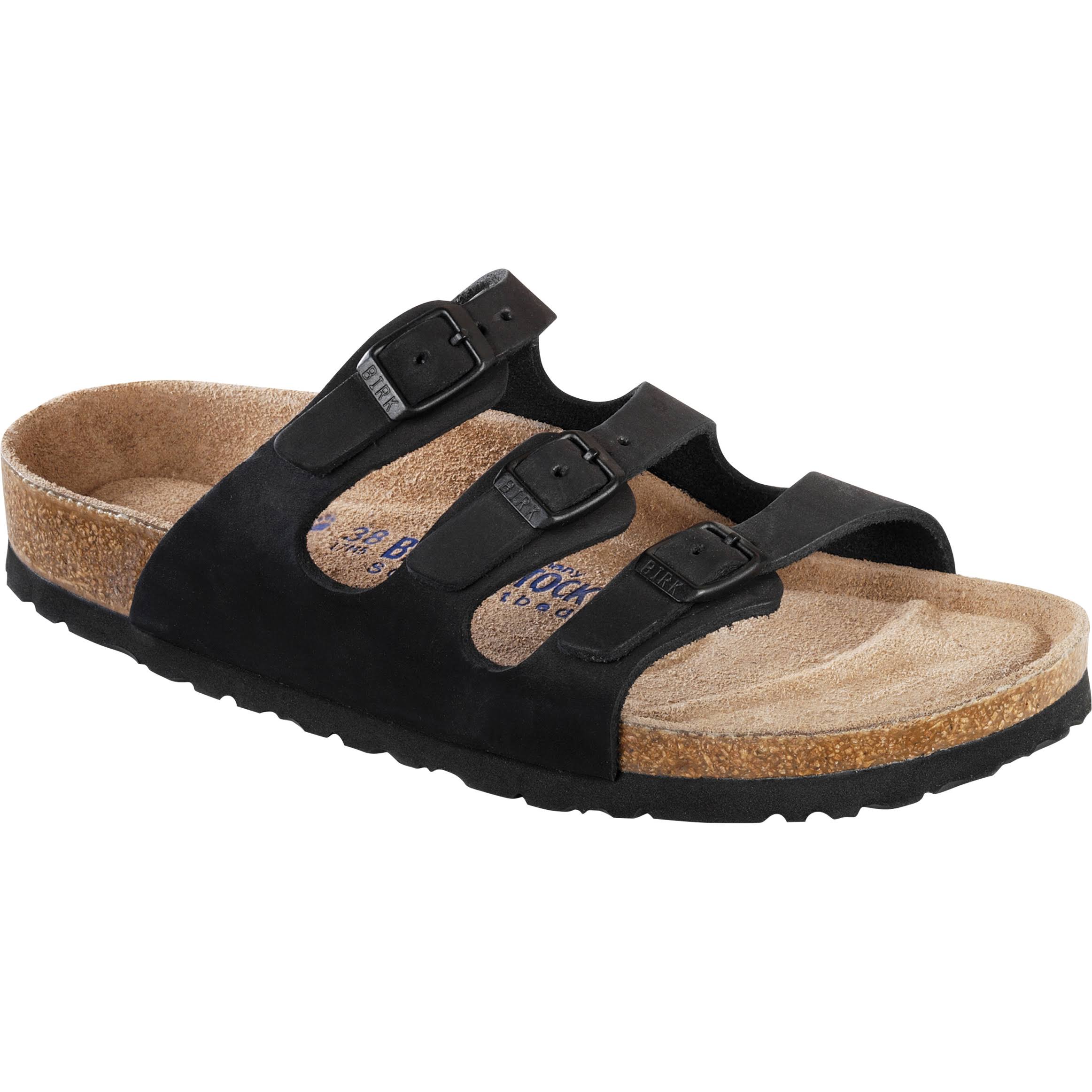 Birkenstock Women's Florida Soft Footbed (37 Black Oiled Leather)