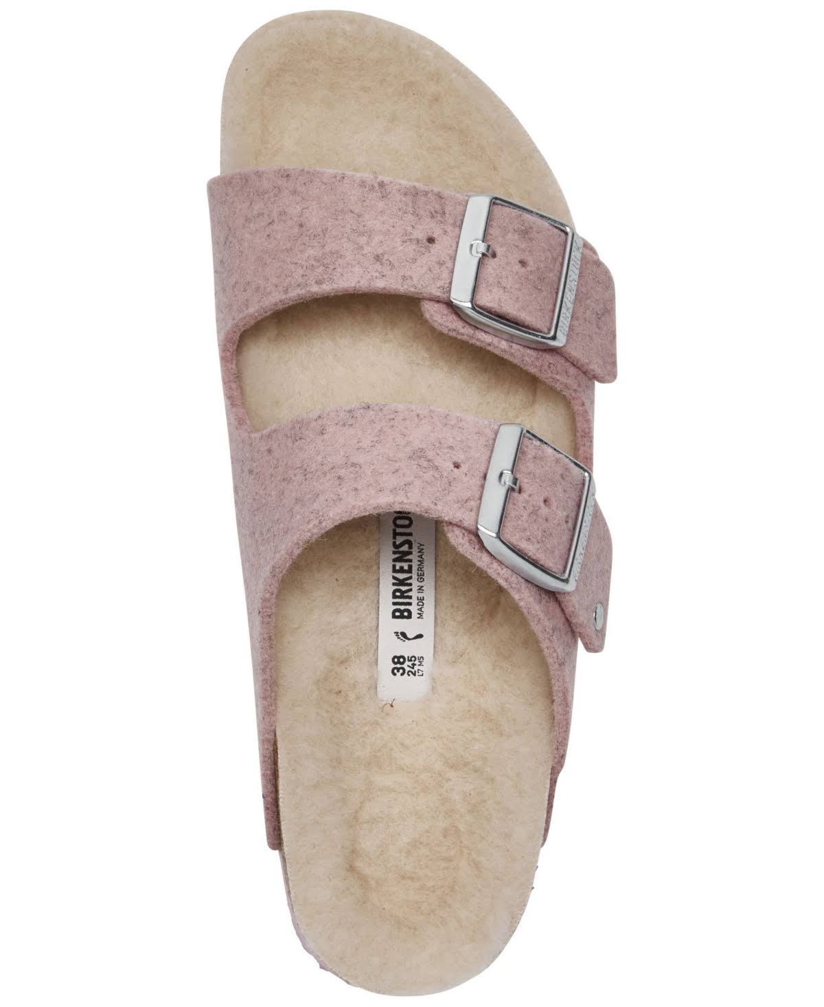 Birkenstock Women's Arizona Wool Happy Lamb Narrow Sandals