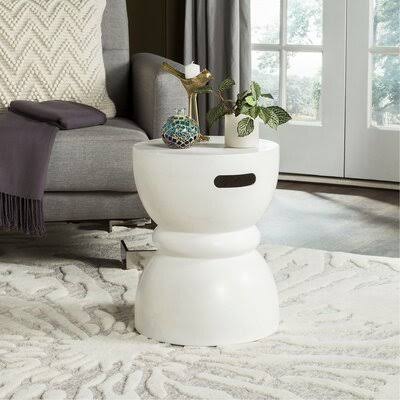 Deboer End Table Color: Ivory