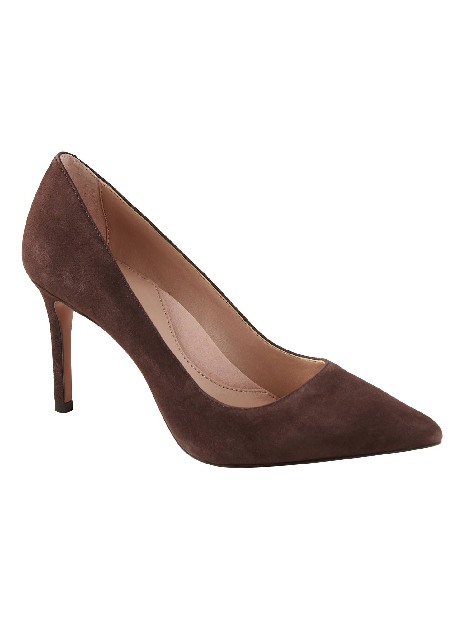 Banana Republic Women's Madison 12-Hour Pump Hue 185 Suede Size 10 1/2
