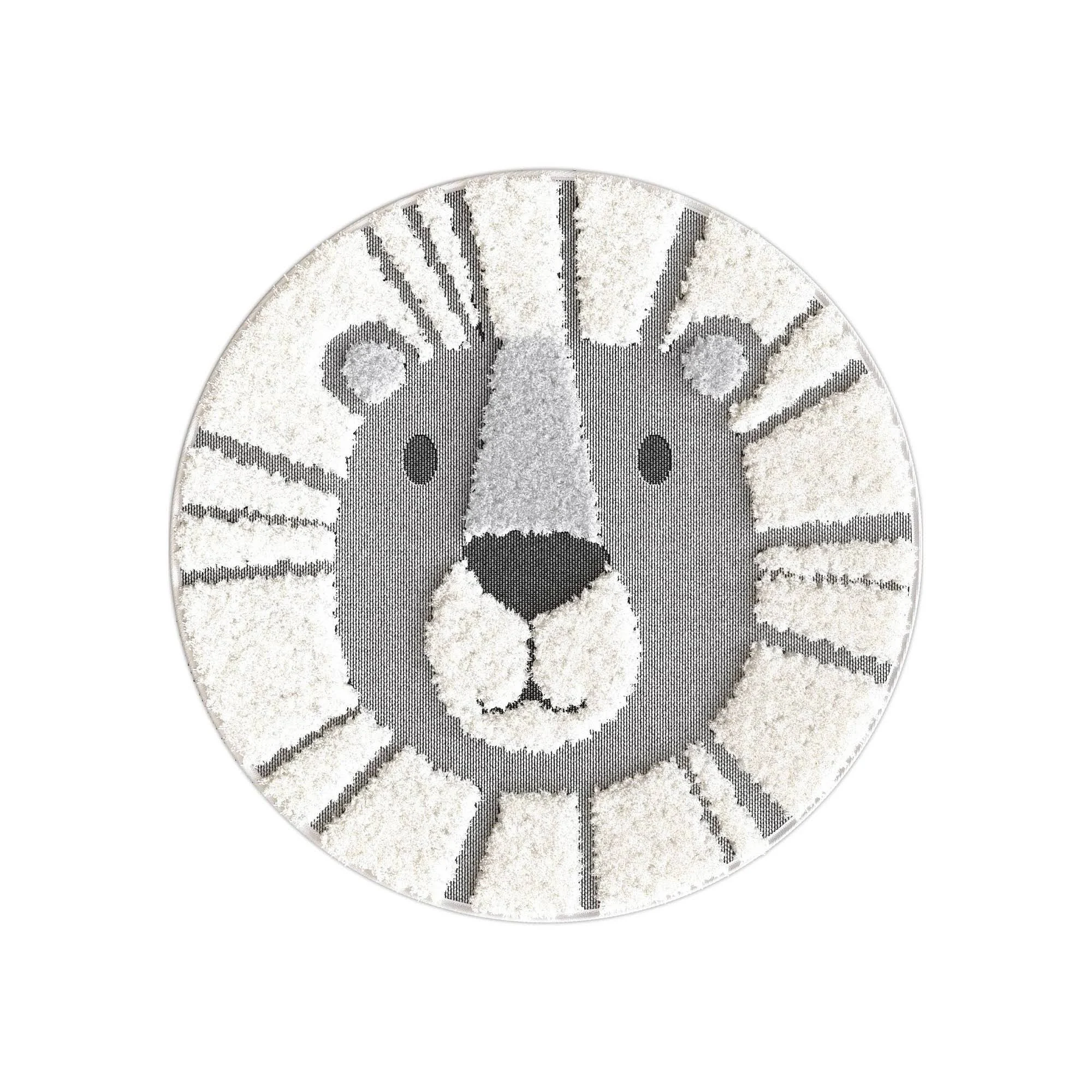 4& Lion Round Rug - Balta Rugs