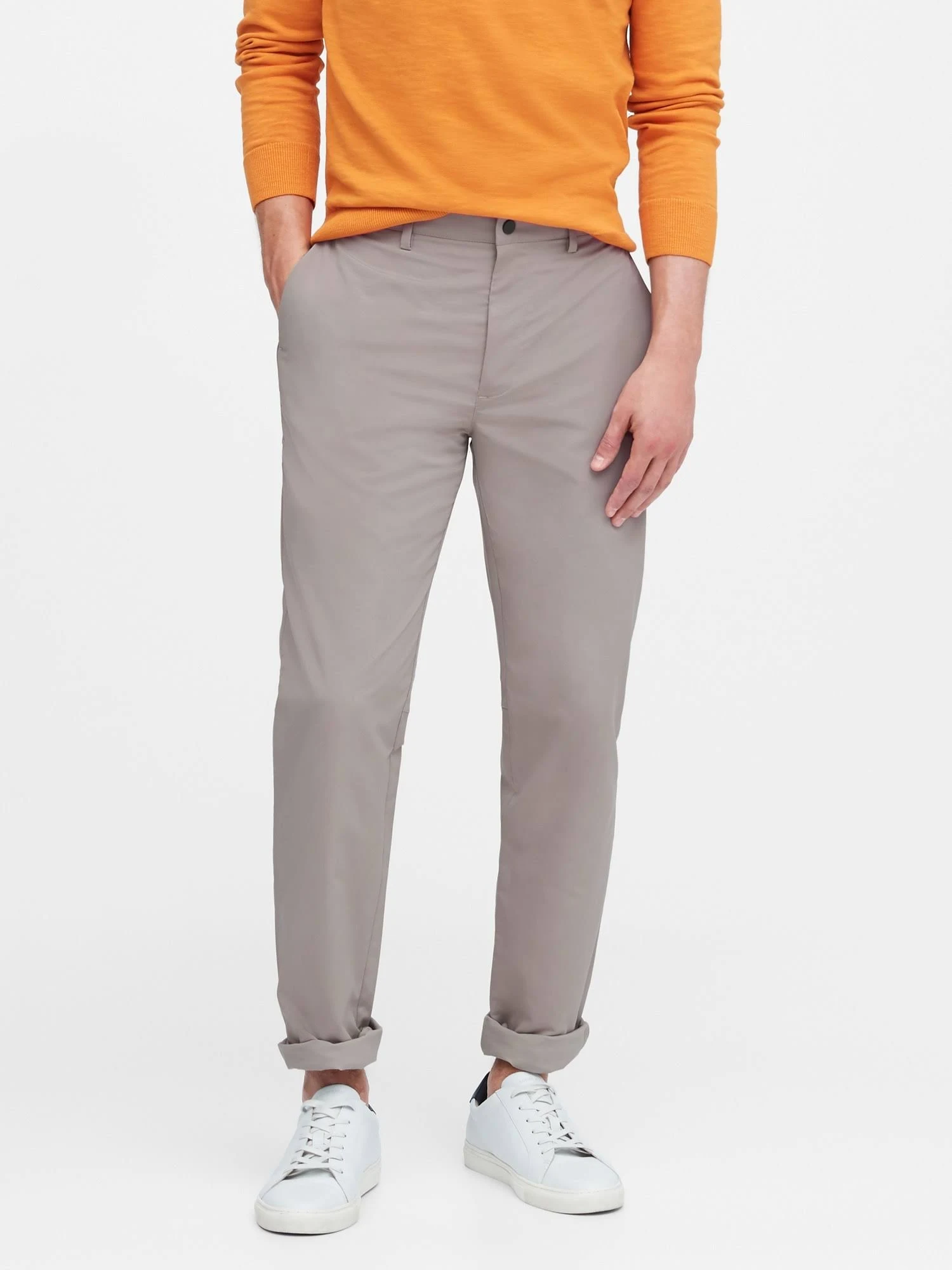 Banana Republic Men's Slim City Pant Moonstone Gray Size 36W 34L