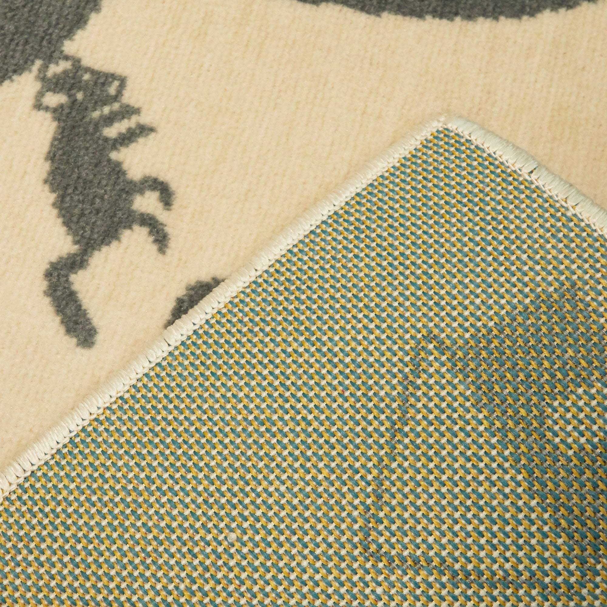 BALTA Rural Roadway Blue 5 ft. x 7 ft. Kids Area Rug