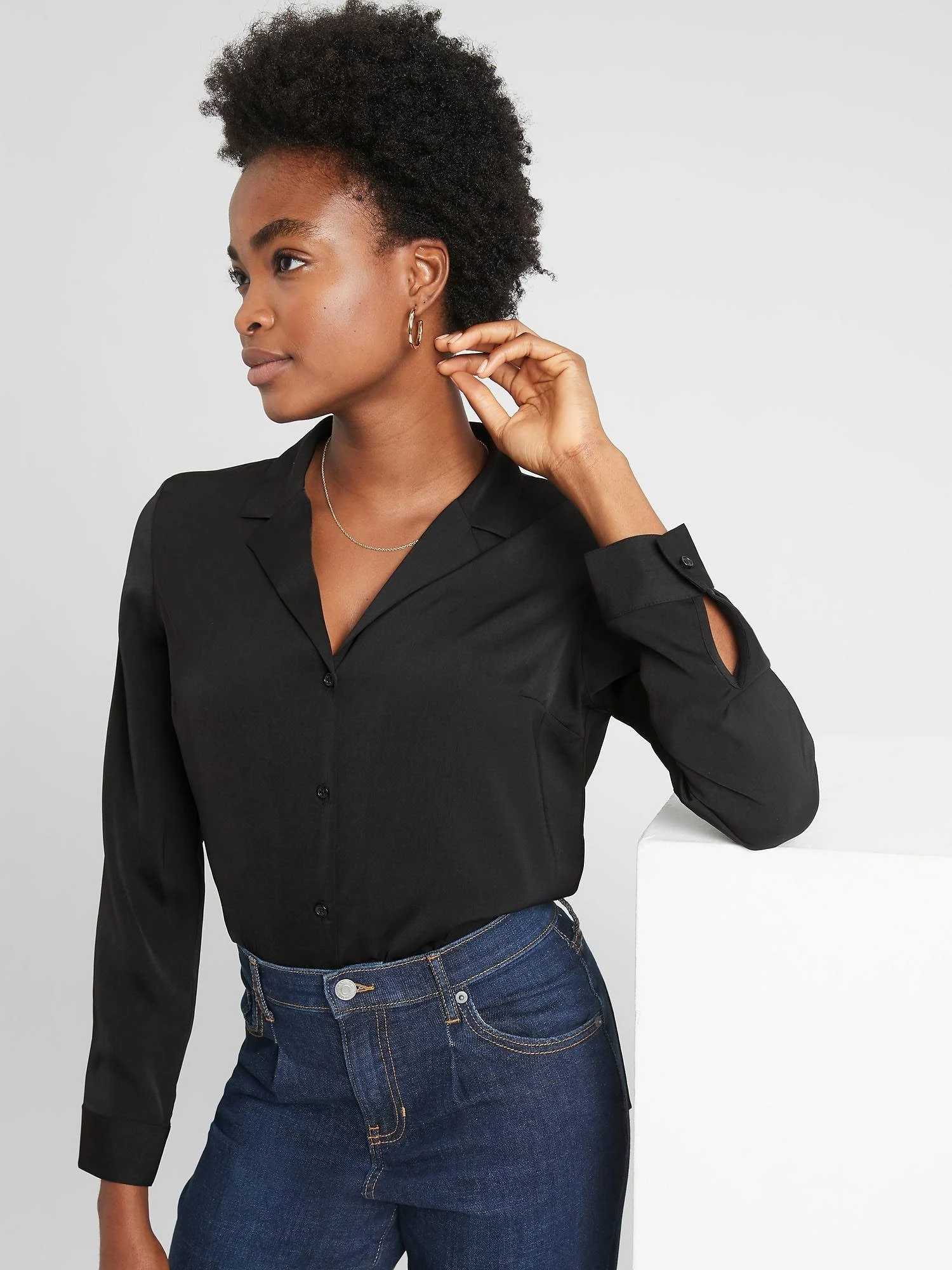 Women's Boxy Shirt Black